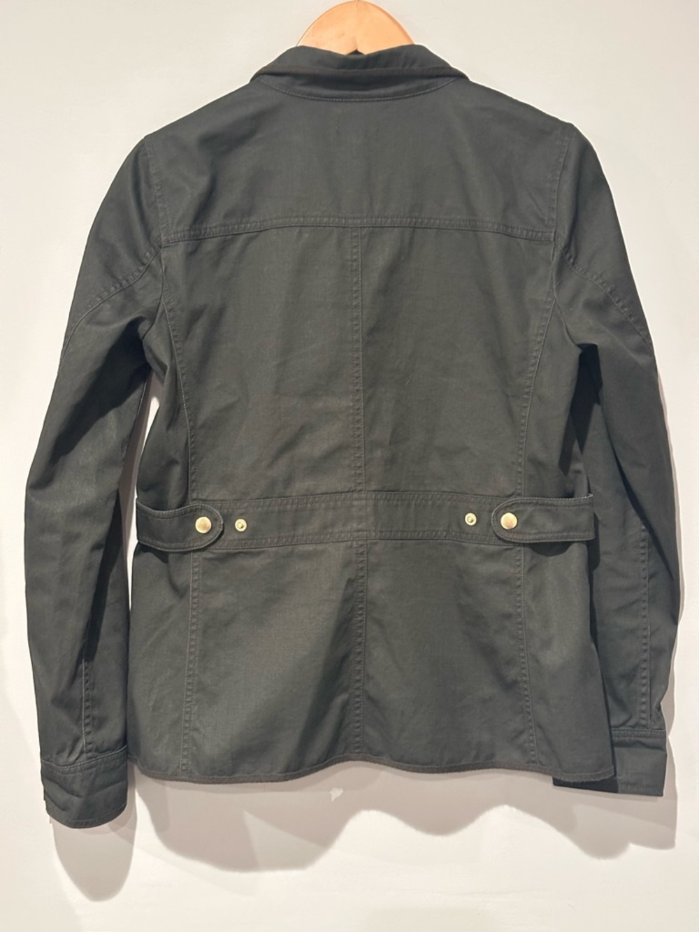 J.Crew Utility Jacket Women Small Olive Green Military Field Coat Cotton - Picture 6 of 8